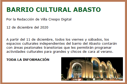 BARRIO CULTURAL ABASTO